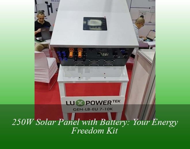250W Solar Panel with Battery: Your Energy Freedom Kit